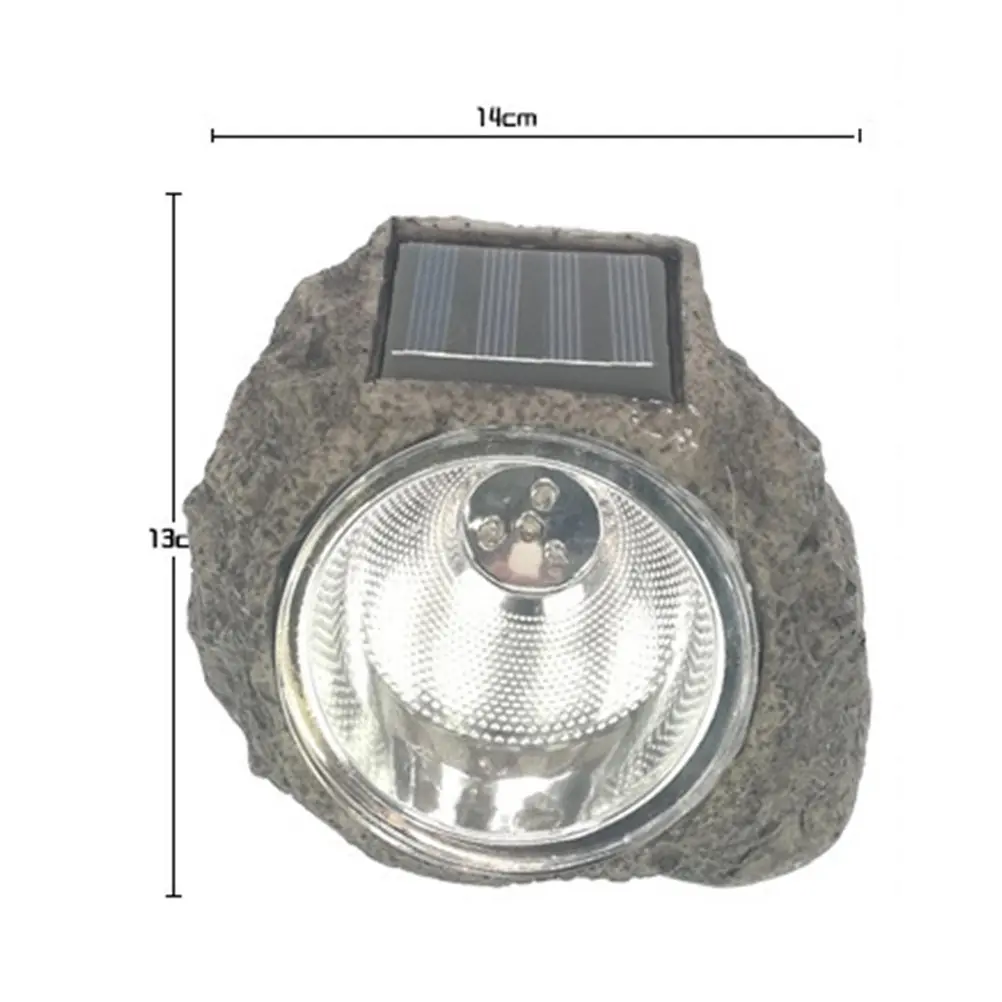 

Solar Powered Resin Stone Landscape Light Waterproof Outdoor Garden Lamp Automatic Dusk to Dawn LED Lawn Pathway Decorative