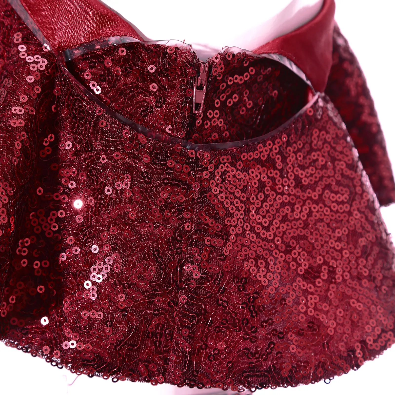 Bambini scintillanti Hip-hop Jazz Dance Top Ragazze Increspato Paillettes Top Carnevale Street Dance School Party Street Show Costume