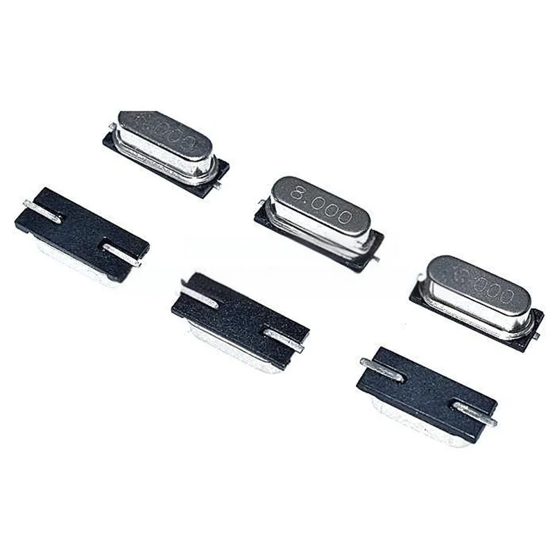 10 Uds SMD oscilador de cristal pasivo 49SMD HC-49S SMD 8MHz 8M oscilador de cristal 8,000MHz