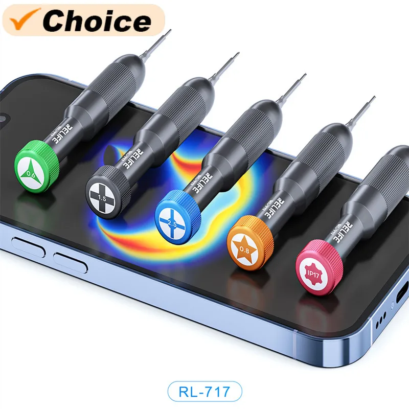 

RELIFE RL-717 Набор отверток для ремонта телефона и разборки для IP Android Сильный магнитный S2 Стальная бита Инструменты для открытия рамки экрана