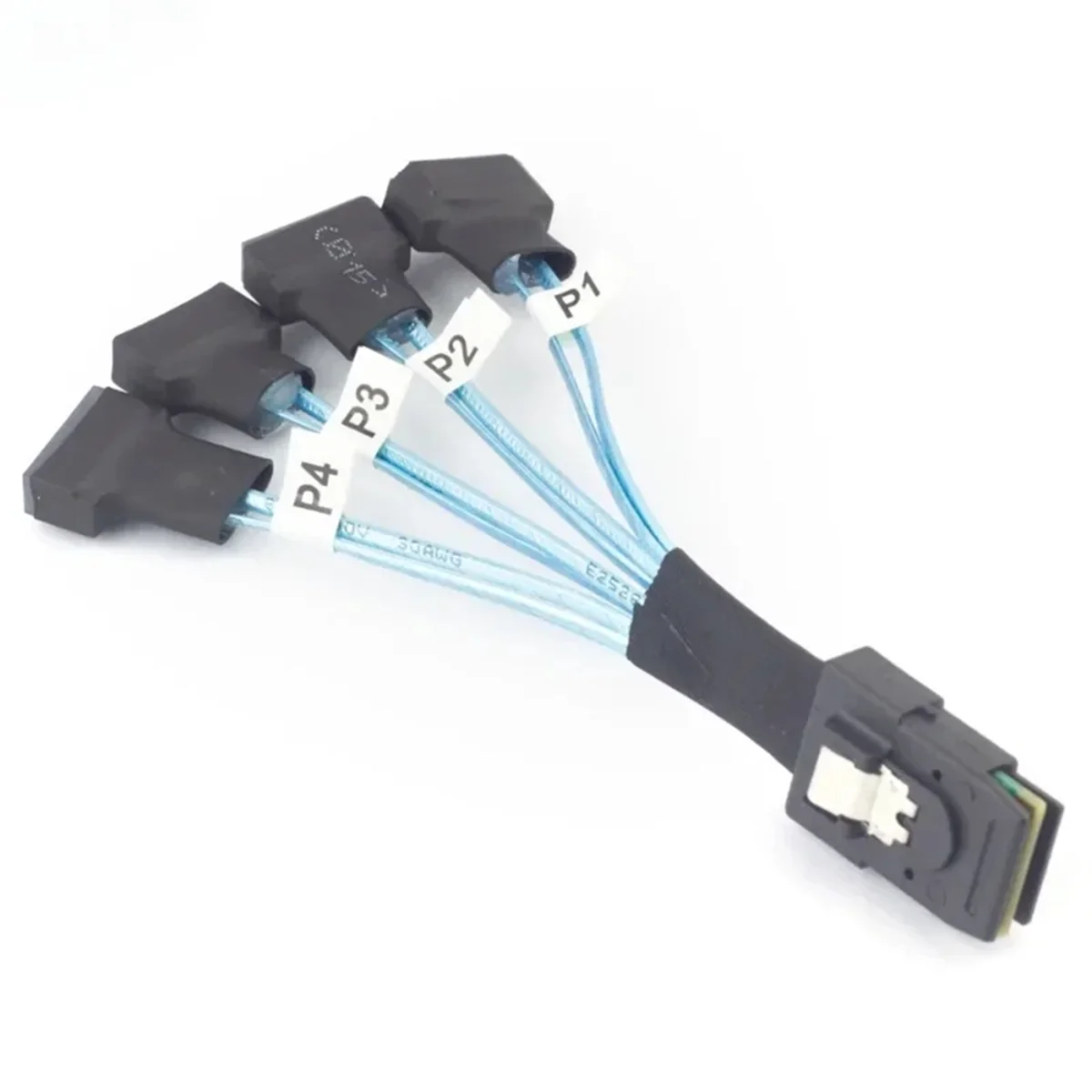 A56XQ Mini SAS SFF-8087 à 4X SATA mâle 3.0 SSD câble de transfert de données haute vitesse 1 à 4 0.3m câbles d'ordinateur câbles matériels