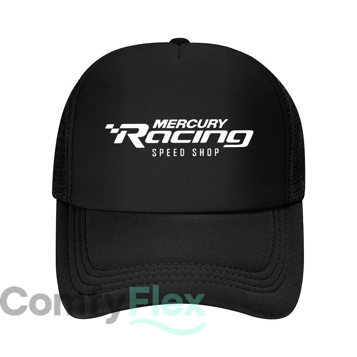 Mercury Racing Shop Sign Mesh Baseball Cap Fashion Hats Breathable Casual Casquette Outdoor For Men's And Women's