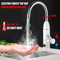 3000W 220V Electric Kitchen Water Heater Tap Instant Hot Water Faucet Heater Tankless Heating Faucet Instantaneous Water Heater