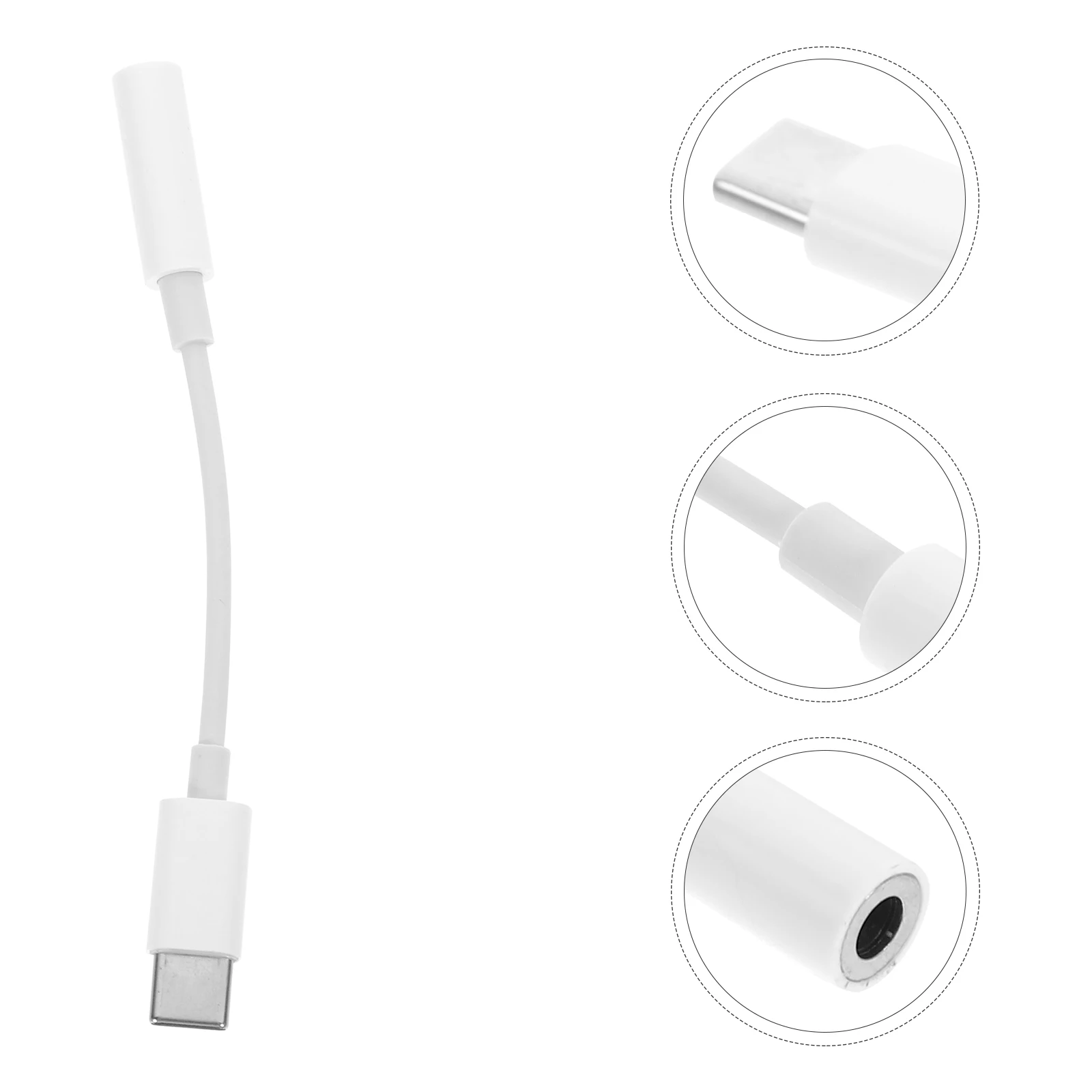 

1pc Type To 3.5Mm Earphone Adapter For Headphone Charging Audio Jack Fit Smartphones With Type Headphone Adapter C Port