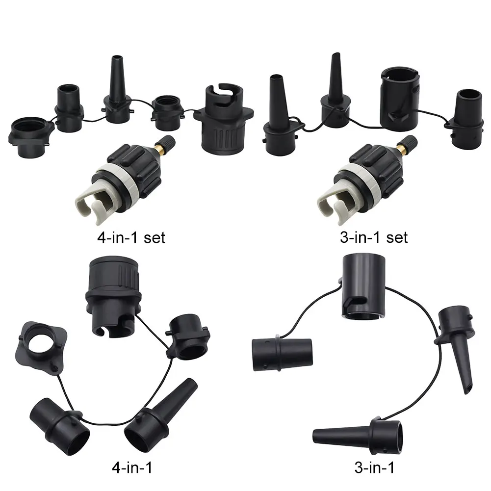 Durable Air Valve Adaptor Wear-resistant Rowing Boat Air Valve Adaptor Nylon Kayak Inflatable Pump Adapter for SUP Board