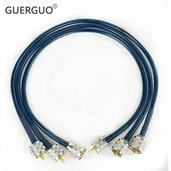 RG58 Cable Antenna Extension RF Coaxial UHF PL259 Male to UHF SO239 Female Pigtail Connector for Radio Ham Radio FM Transmitter