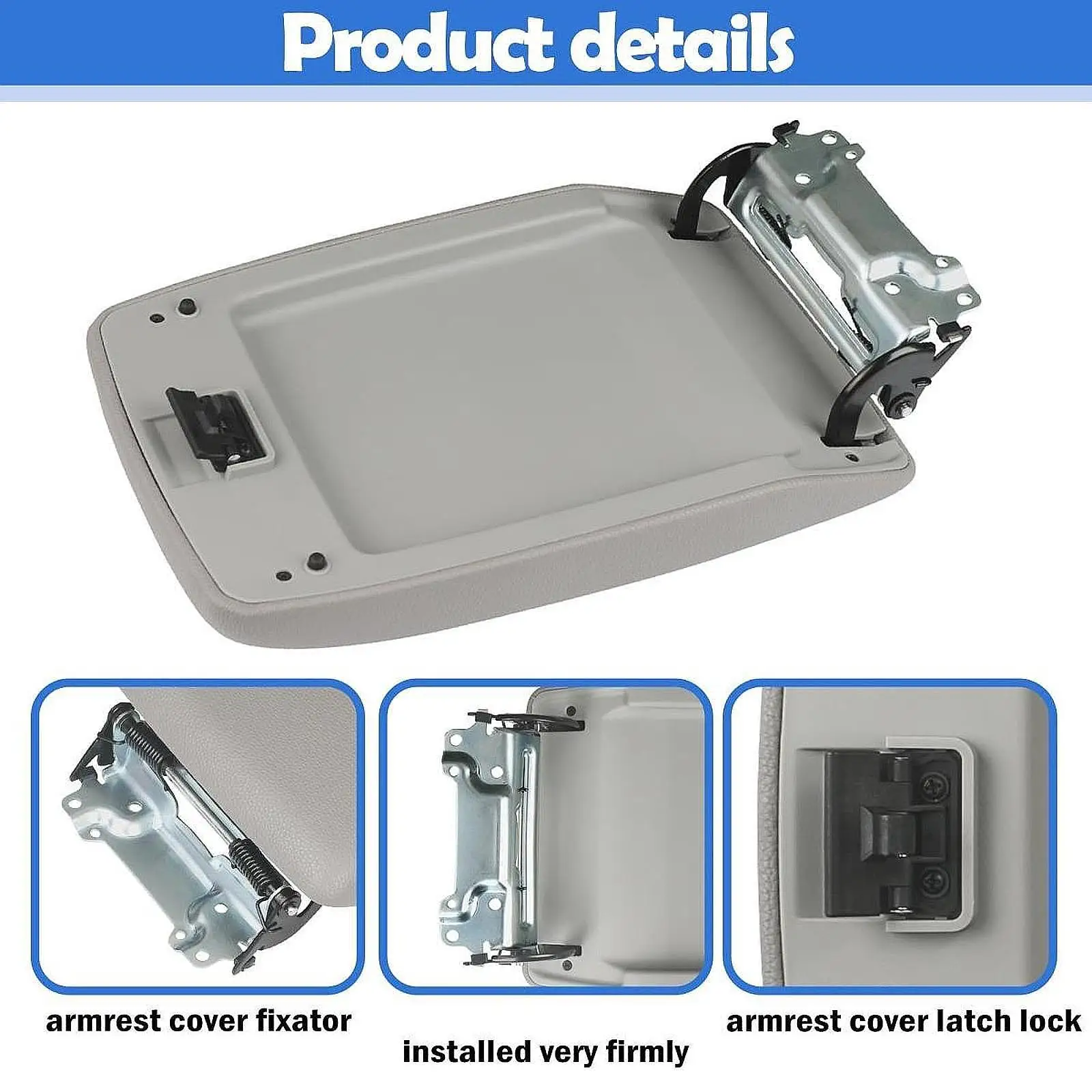 

Center Console Lid Armrest Door Easy to Install for Accessory