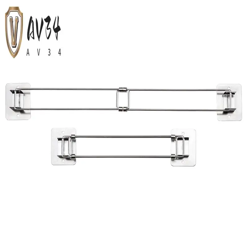 

AV34-2Pcs Угловая штанга для хранения душа на колесах — регулируемый стержень из нержавеющей стали для угловых полок в кемпере, длина 7-13 дюймов, легкая вставка