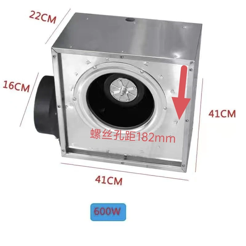 

commercial range hood earth stove square all-in-one machine fan smoke exhaust fan hood machine high power turbine motor
