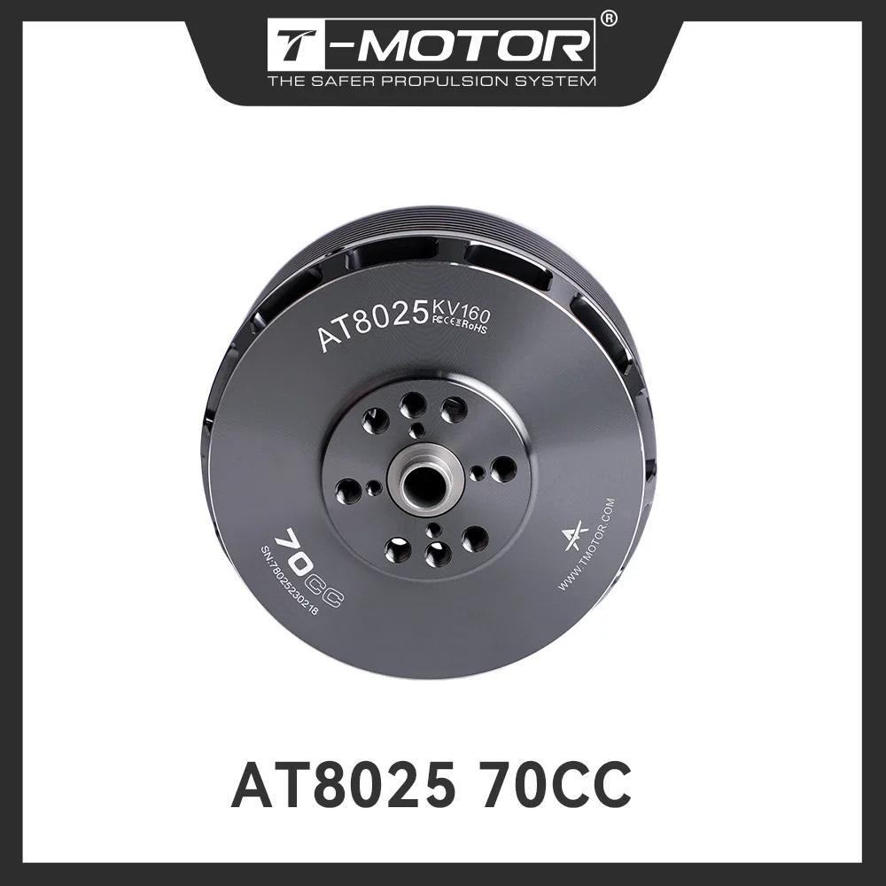 T-MOTOR AT8025 70CC 10-14S Aircraft Fixed Wing Brushless Motor-KV160/KV190