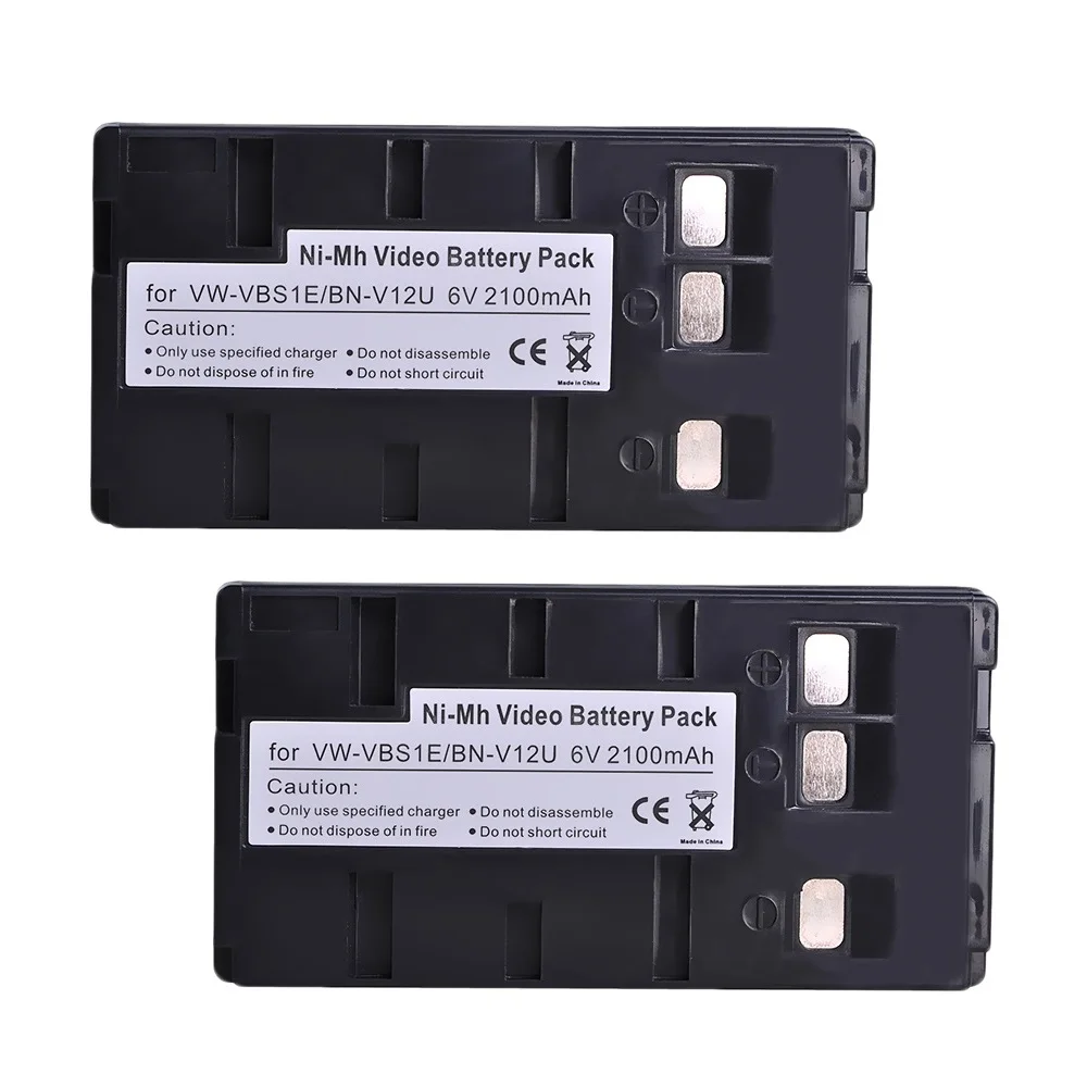 6V 2100mAh Battery BN-V11U V12U for JVC BN-V10U, BN-V12U, BN-V14U, BN-V15, BN-V18U, BN-V22U, BN-V24U, BN-V25U Camcorder Battery