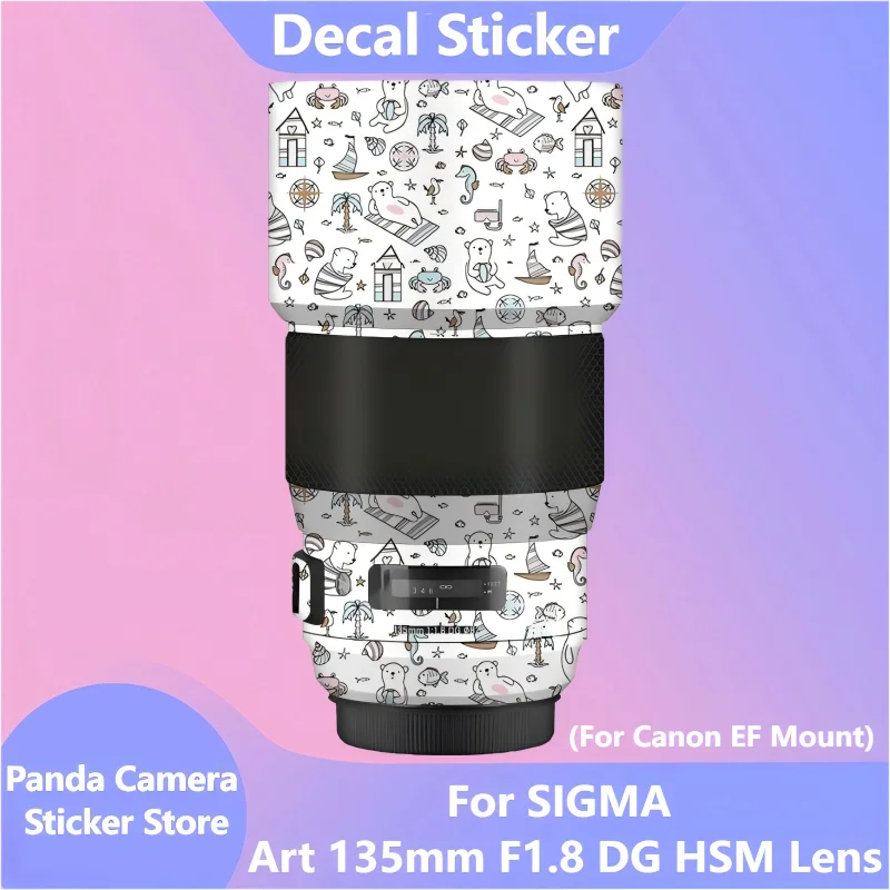 

Защитная пленка-наклейка для объектива SIGMA Art 135mm F1.8 DG HSM для Canon EF Mount, виниловая пленка, защита от царапин