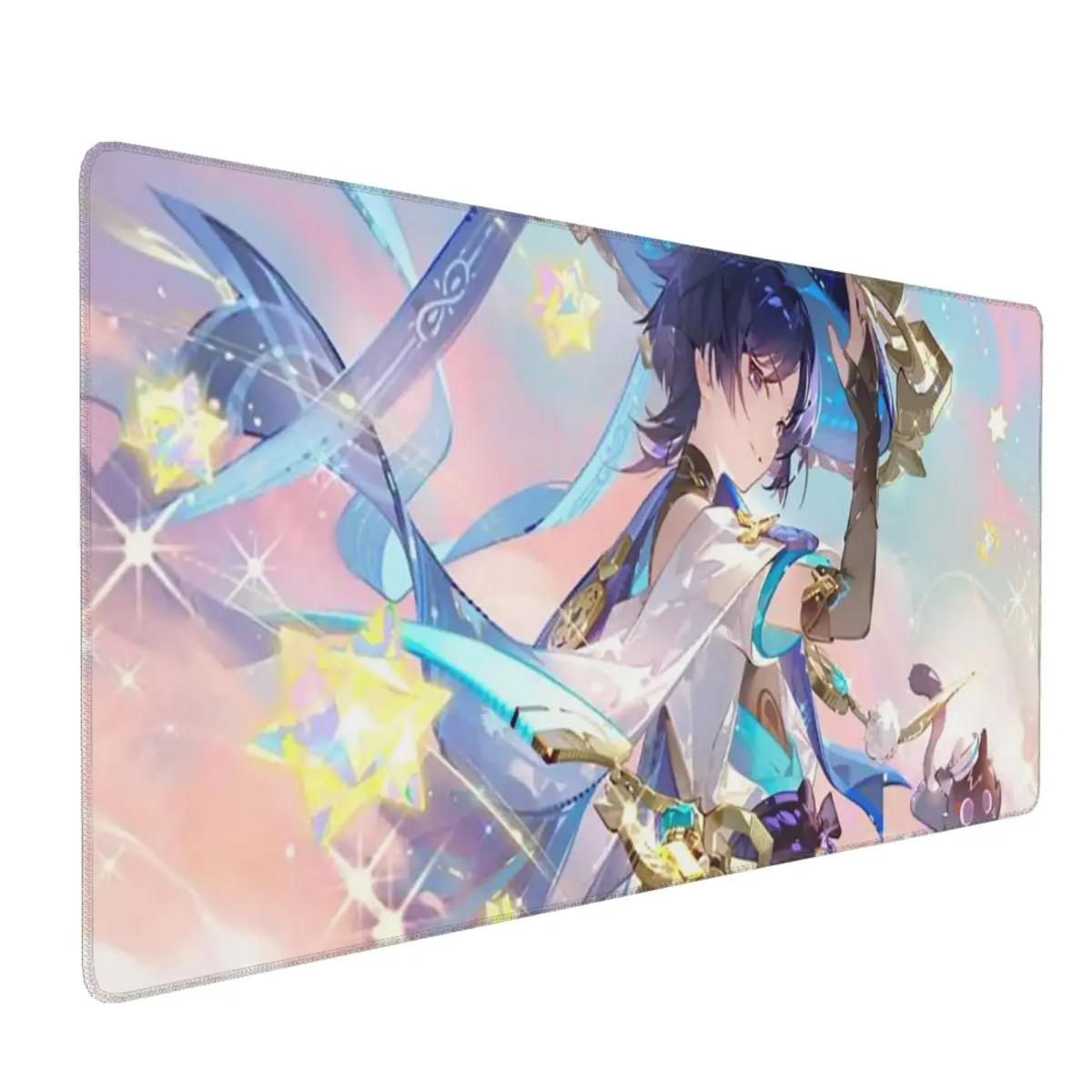 Large Mouse Pad Genshin Impact Game Scaramouche Gamer PC Laptop Mats Keyboard Carpet Computer Gaming Office Accessories Desk Mat
