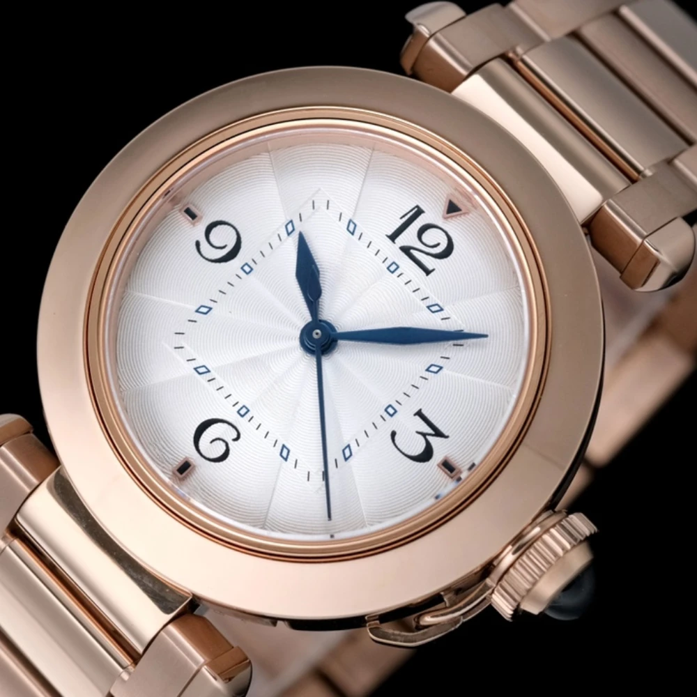 

Luxury Women's Watch 2026 Brand Simple Round Quartz Watch High Quality Stainless Steel Bracelet Women's Designer Clock