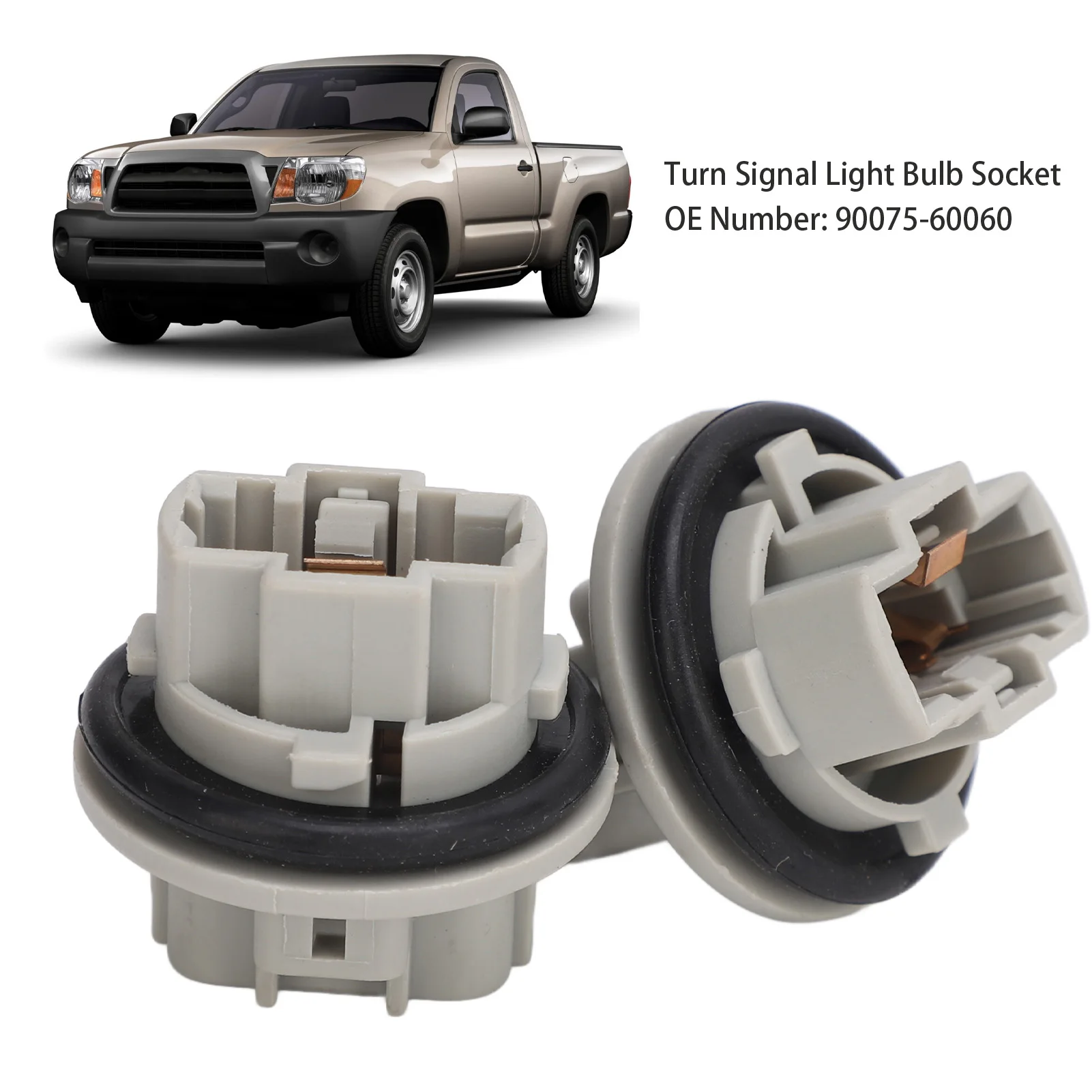 Turn Signal Light Bulb Socket 90075‑60060 Headlight Headlamp Socket Plug For Tacoma 4Runner Solara Camry Tundra