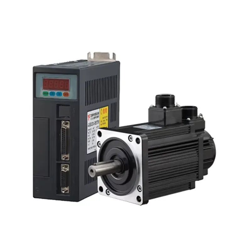 1000W 220V AC Servo Motor 4Nm 2500RPM Single Phase Permanent Magnet with AASD-20A Driver for CNC Automation Industrial
