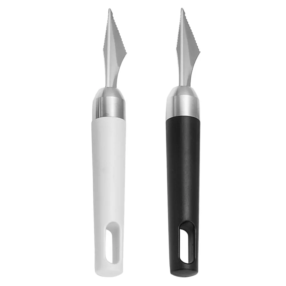 

2Pcs Stainless Steel Food Carving Tool Heavy Duty Fruit Cutter for Creative Slicing Onion Rings and Vegetable Pizza Prep