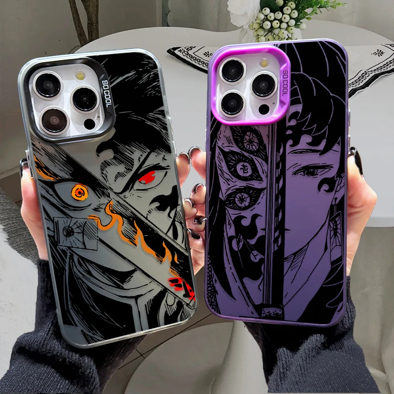 Funda genial de Anime Demon Slayer Tanjiro para Samsung Galaxy A24 A33 A34 A14 A13 A23 A55 A15 A35 A25 A05 A05S 5G A54 A53 A32 A52 A52S