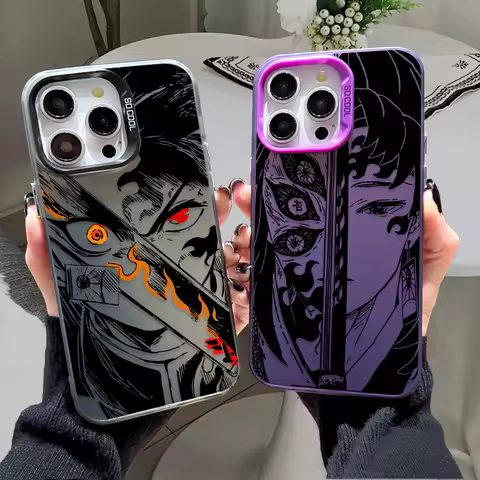 Anime Demon Slayer Tanjiro PC Case for Samsung Galaxy S23 S24 S25 S22 Ultra S21 Plus FE A56 A36 A26 5G A16 A06 4G Note 20 Cover