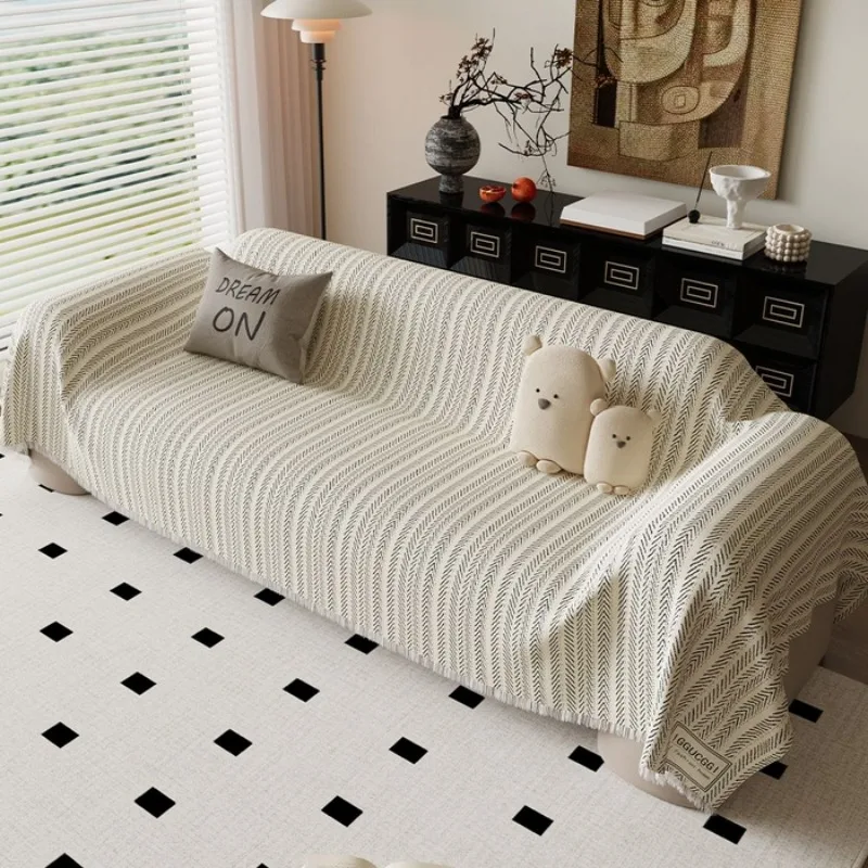 

2025 new sofa towel modern simplicity high-end solid color sofa towel cover cloth towel sofa cover