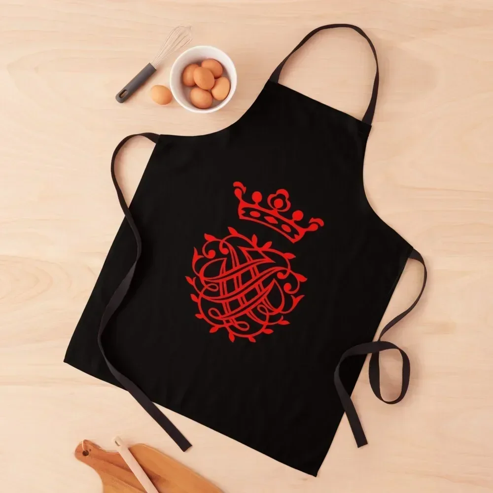 

Bach - Monogram - Red Apron Cute Kitchen Accessories Kids painting Hairdressing Apron