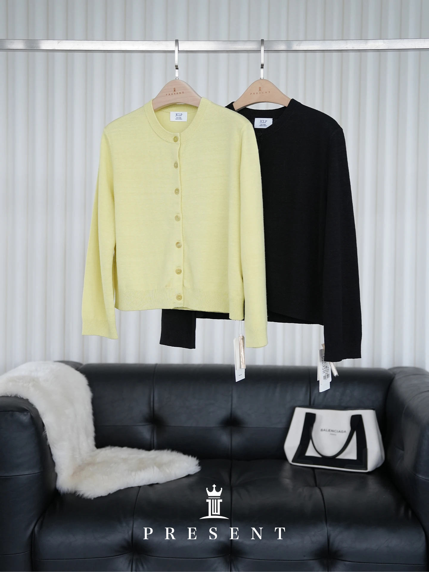 

JCLP Вязаный кардиган из льняной смеси с длинными рукавами и круглым вырезом, мягкий повседневный стиль, весенняя коллекция, женская мода