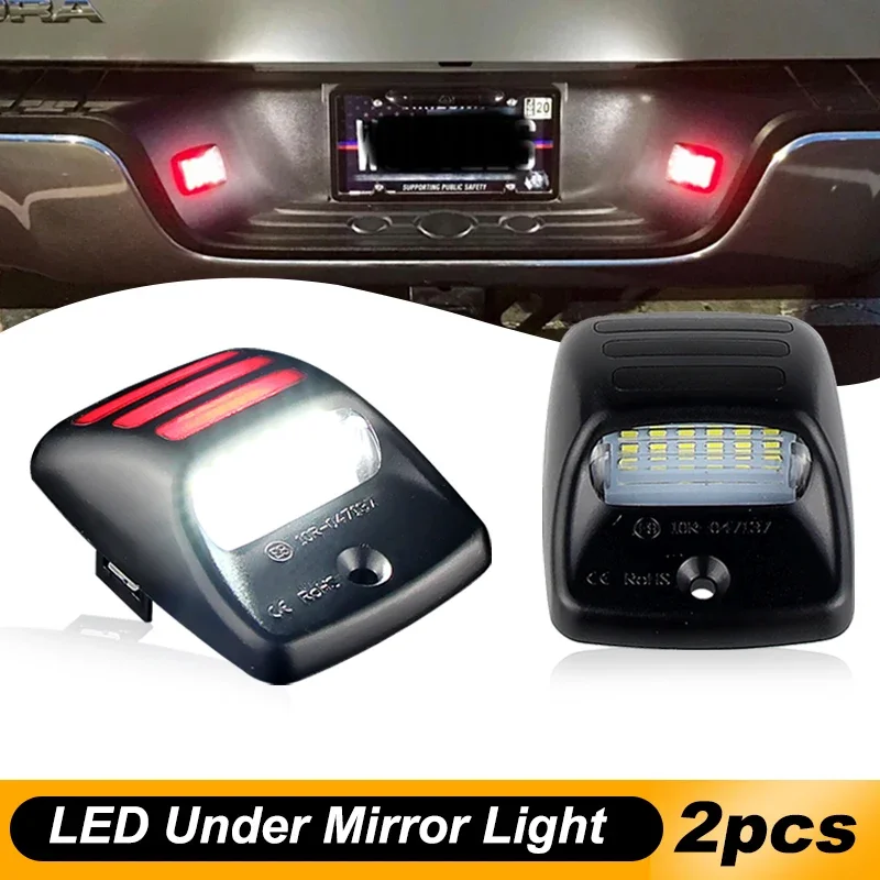 

2pcs LED Car License Plate Lights Lamp Assembly Replacement For Toyota Tacoma 2005-2015 Tundra 2000-2013 Auto Parts Accessories
