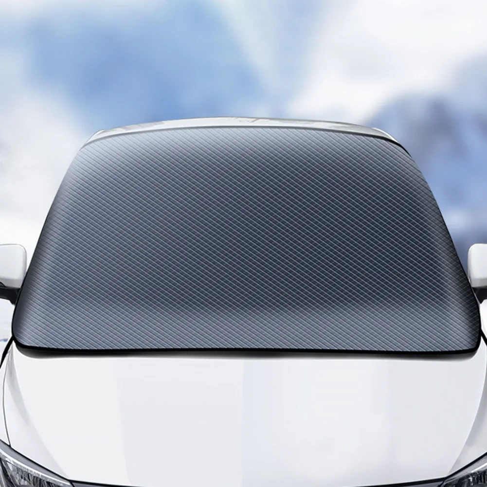 

Winter Weather Use Ice And Snow Protector Car Snow Blanket Stable With Straps And Suction Cups Easy To Install