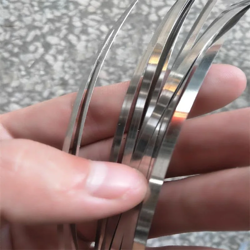 304 SUS304 Stainless Steel Foil Strip Cold Rolled Thin Plate 10-50mm Width 0.1-1mm Thickness 1m Length Industrial Metal Material