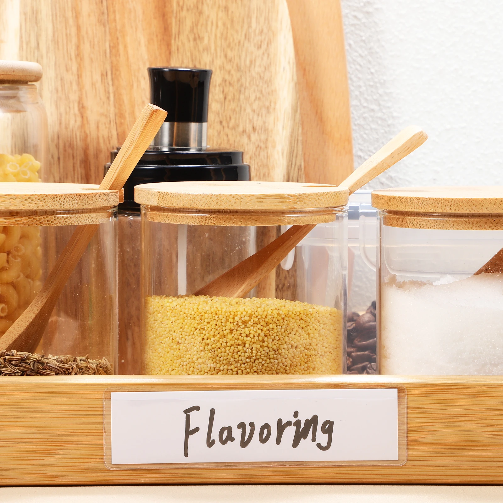 50 قطعة من حوامل الملصقات الشفافة، جيوب لاصقة، سهلة الاستخدام لتنظيم المنزل والمكتب والمدرسة، جيوب لاصقة #3