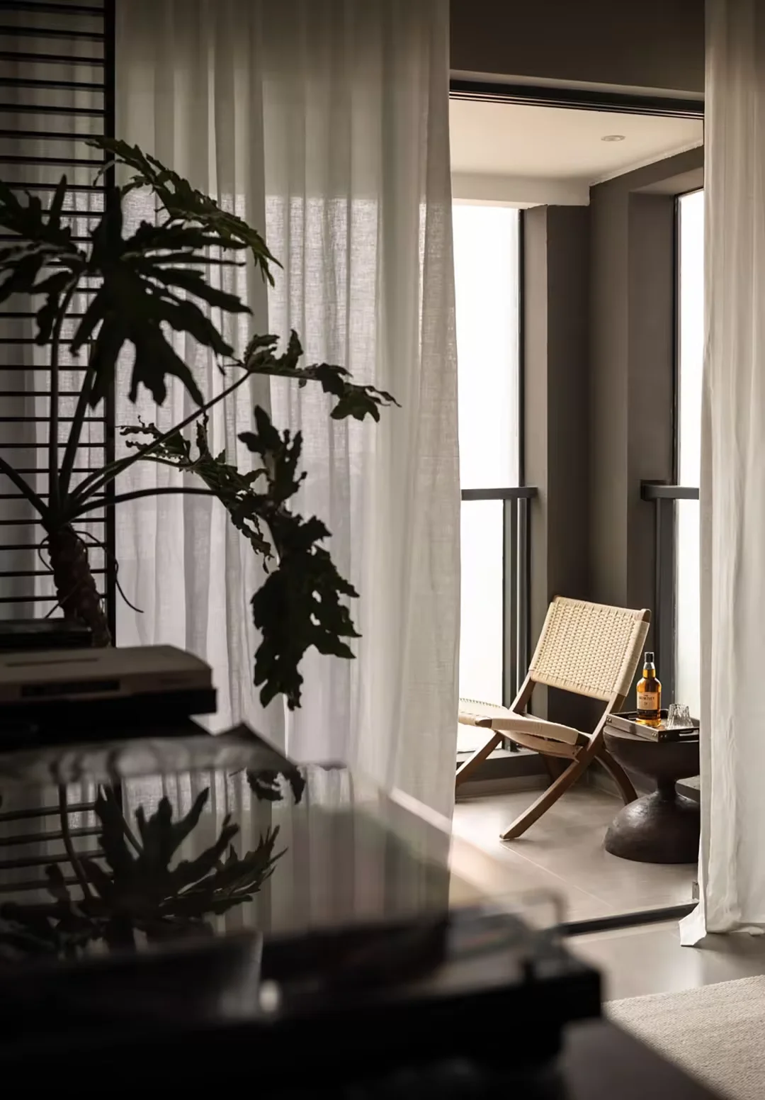 Sanhai Design d'interni Appartamento in stile conciso contemporaneo Piano per tutta la casa Piano principale di resa 3D Disegno di costruzione