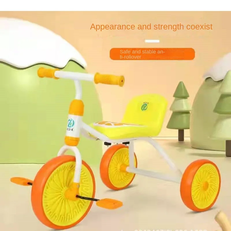 LazyChild 2023 New Children's Tricycle Preschool Education Baby Stroller Adjustable Seat Outdoor Children's Toy Car With Pedals