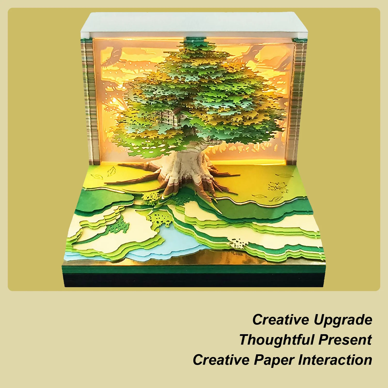

Time Piece Calendar 3D Tear Away Calendar Tree House River Design Tear Away Notepad For Home Workout School Commute Holiday