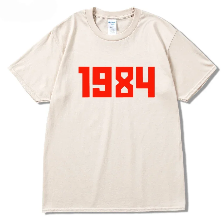 2024 Brand New 1984 Red Letters Print Men Women Tshirts Casual Cotton Hipster Funny t shirt For Unisex Hip Hop Tops Tee