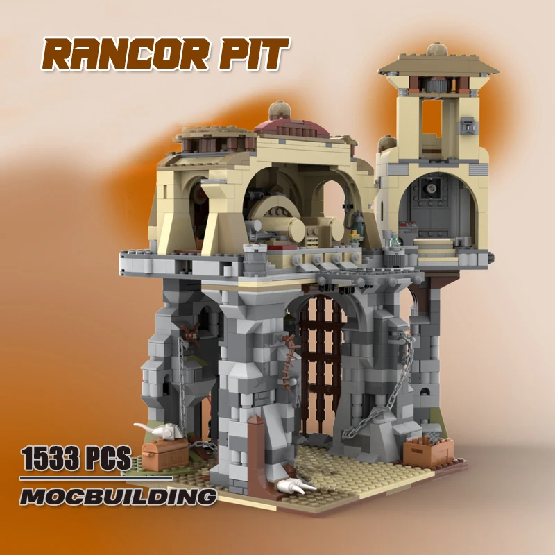 Movie Scene Rancor Model Pit Sets Room Moc Building Blocks DIY Assembly Bricks Collection Children Toys Xmas Gifts