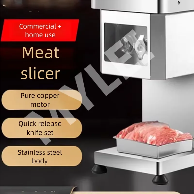 Large Capacity Commercial Meat Cutter High Output For Small Meat Factory Central Kitchen
