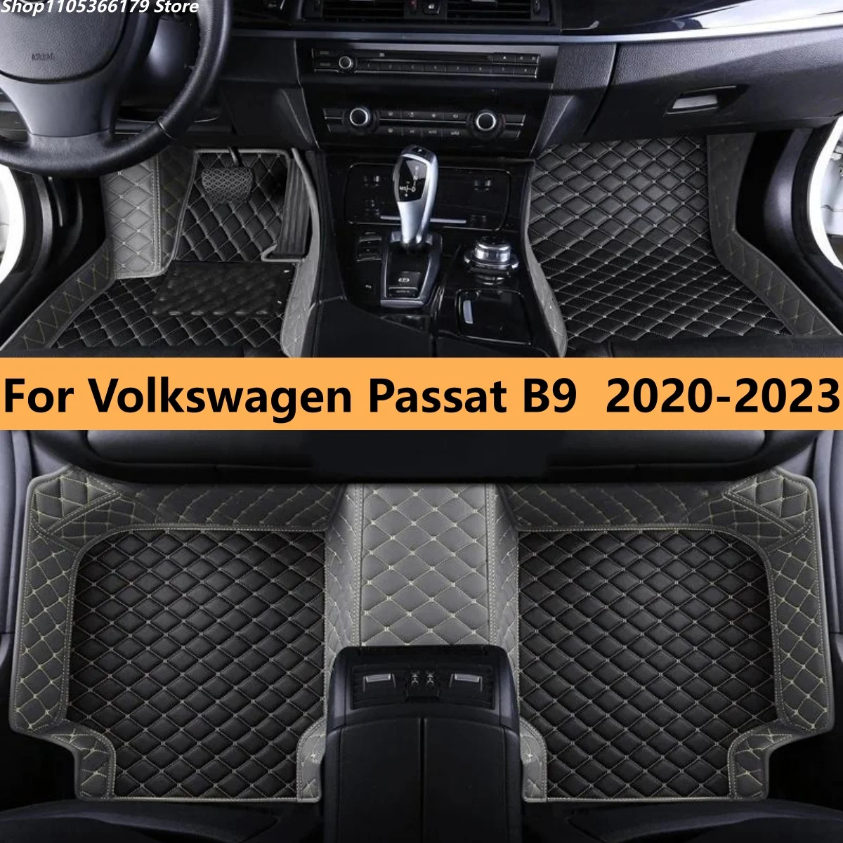 

Коврики в салон автомобиля из натуральной кожи для Volkswagen VW Passat B9 2020 2021 2022 2023, аксессуары для интерьера