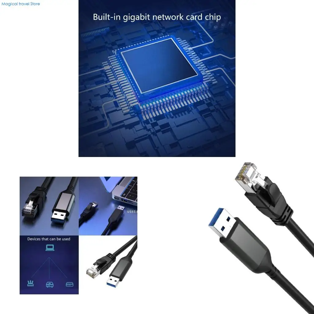 

N2UB USB Ethernet Adapter USB3.0 to RJ45 Gigabit Ethernet Networking Wire Adapter Networking Connector for Notebook