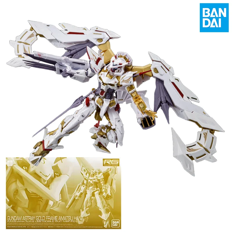 Bandai PB RG 1/144 MBF-P01-Re3 Gundam Astray Gold Rahmen Amatsu Hana Action Figur Montage Modell Spielzeug Sammeln Modell Ornament