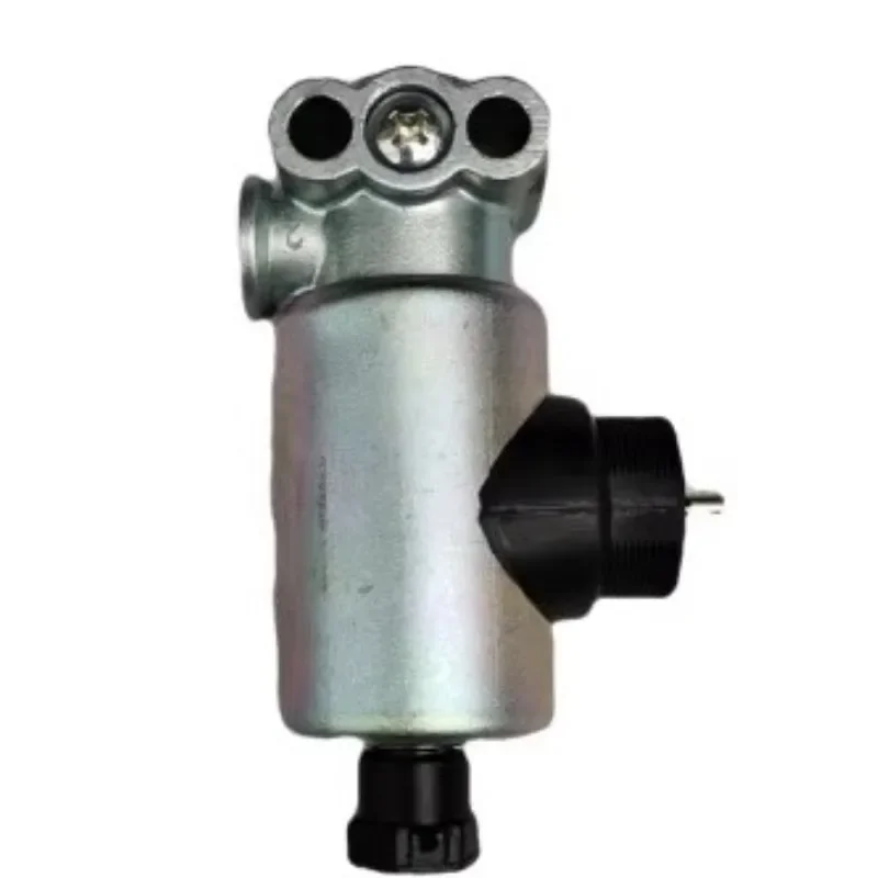 Two position three-way solenoid valve for concrete tanker truck accessories, high and low speed conversion valve solenoid valve