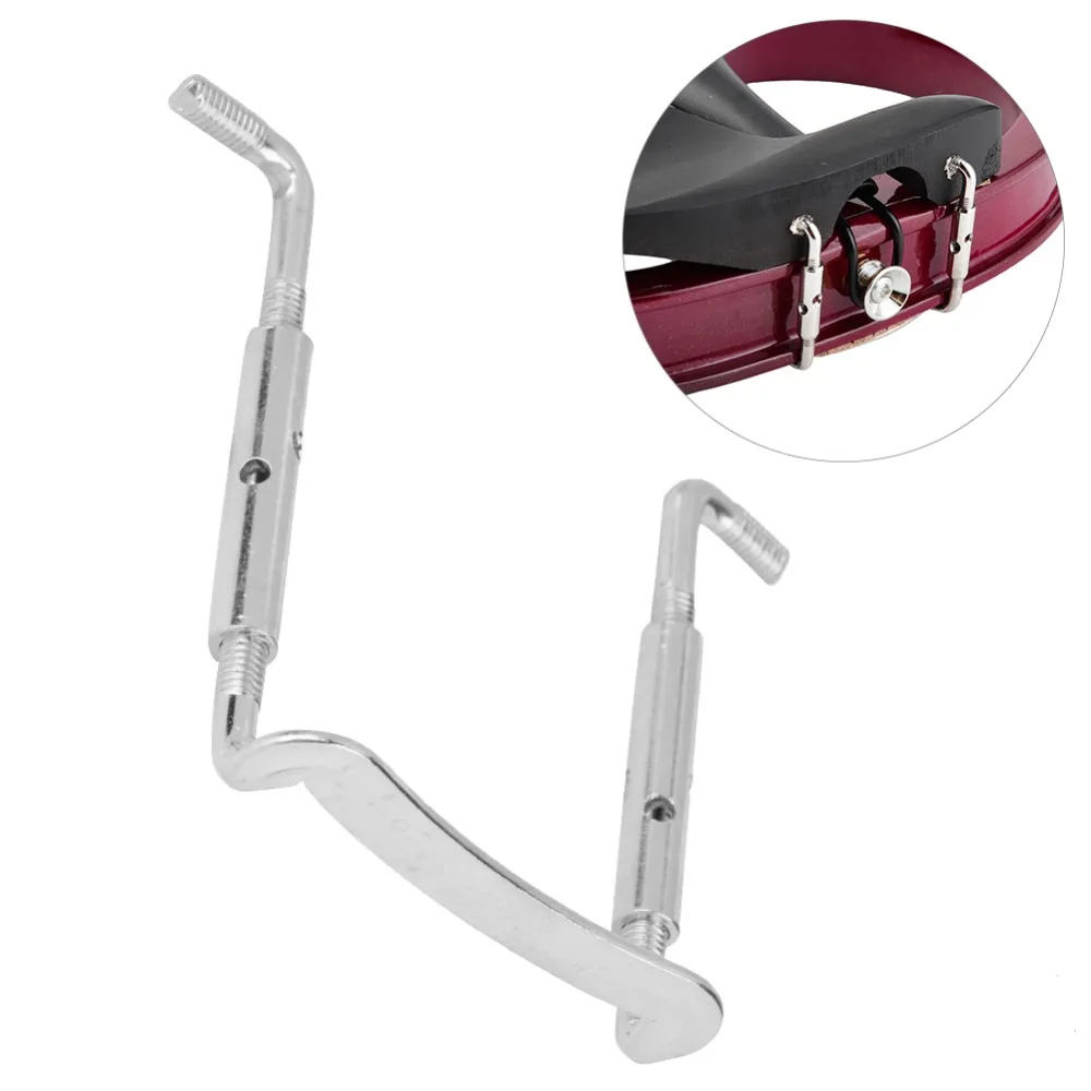 3PCS Easy Install Metal Violin Chinrest Screw Silver 3/4 4/4 Size Violin Chinrest Violin Replacement Parts Violin