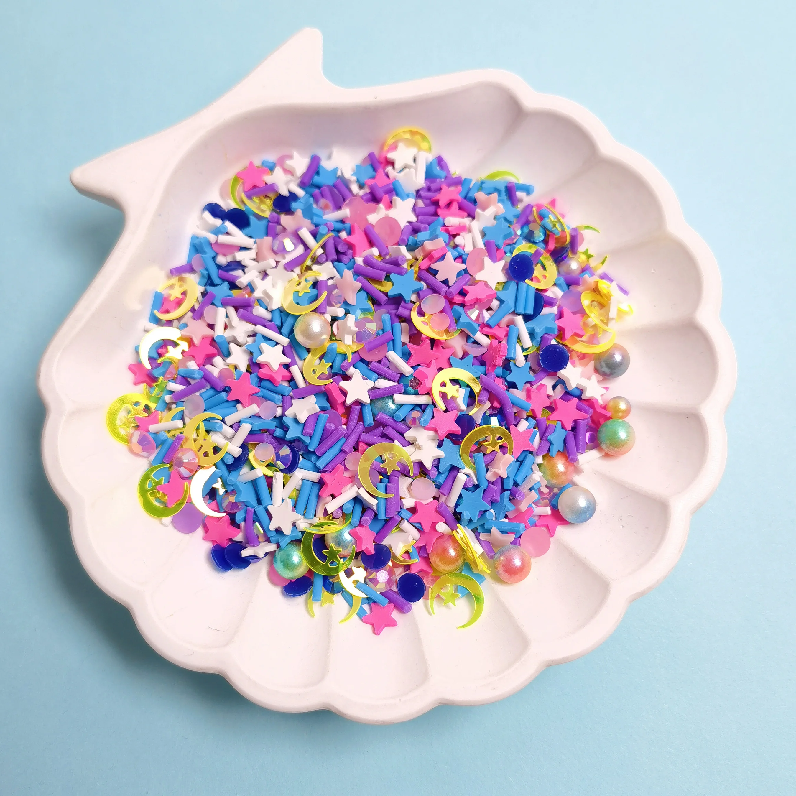 Slime Star Moon Candy Fruit Slices Multi-series Polymer Clay Sprinkles DIY Nail Art Handmade Accessories