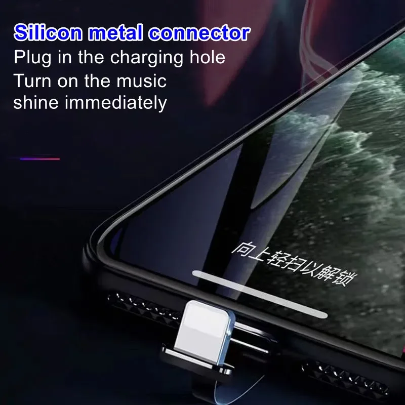 Luminous Cartoon Bear Led Flash Light Up Phone Case For Samsung Galaxy Z Fold 5 Voice Control Glass Cover for Samsung Z Fold 5