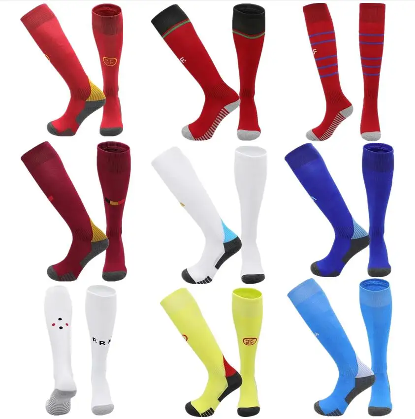 2024 New National team European size Season Soccer Socks For Adults Kids Thickening Towel Football Training Match Sport