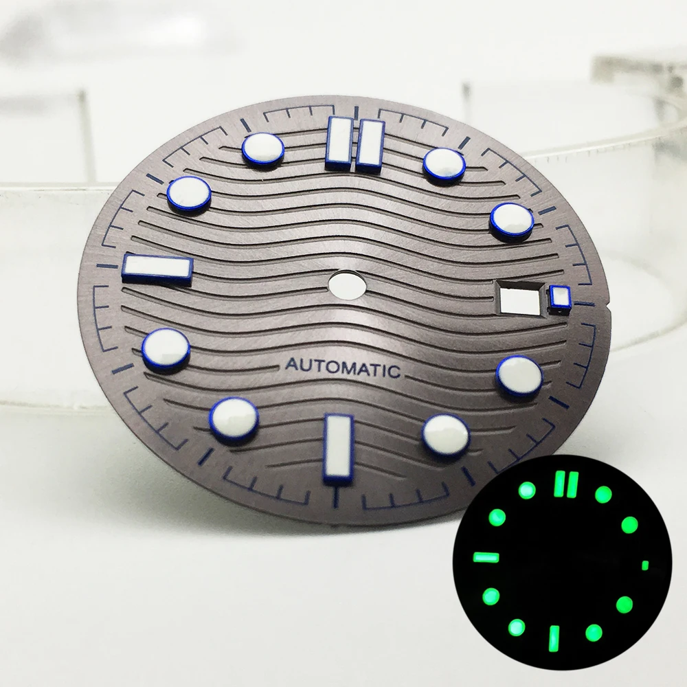 31mm Watch Dial Aseptic Luminous Fit Miyota 8215 821A Mingzhu DG 2813 3804 Movement Case Accessories