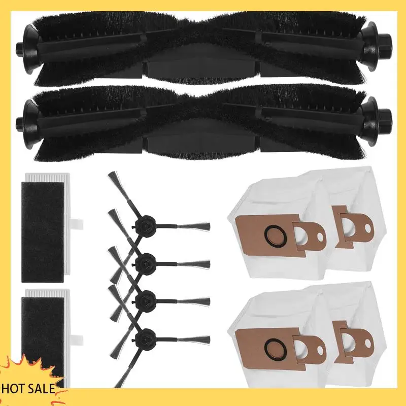 A66Z أكياس الغبار الرئيسية فرشاة جانبية قطع غيار فلتر Hepa لملحقات المكنسة الكهربائية الروبوتية XIAOMI VIOMI S9 #2