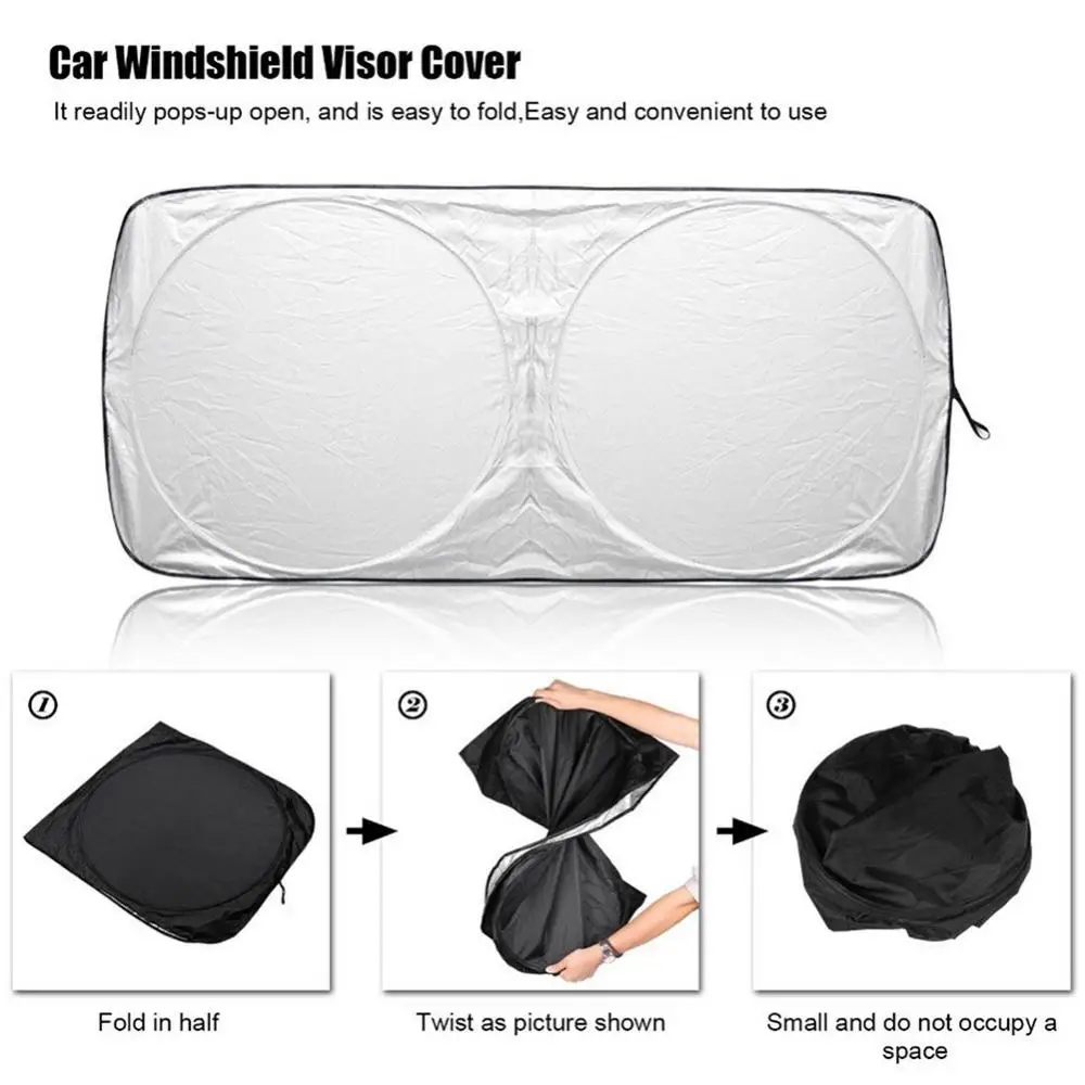 Car Front Window Sun Shade Visor Folding Windshield Anti-UV Cover Protector