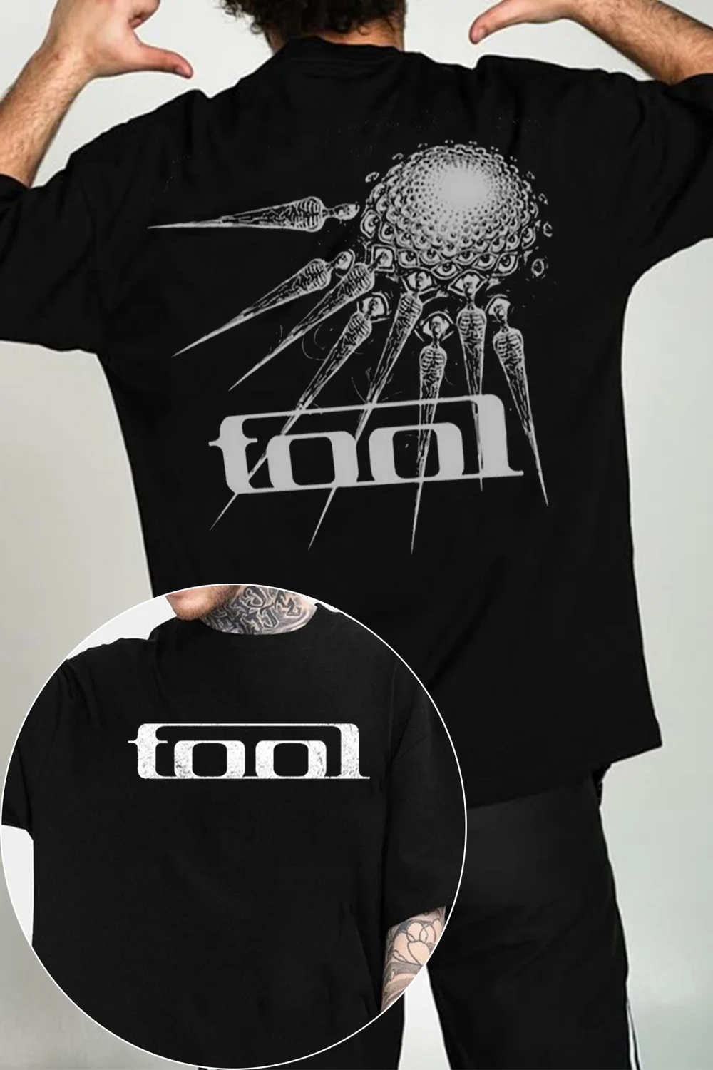 Tool Band Short Sleeve Gothic Rock Graphic T Shirts Heavy Metal Tops Casual Print Cotton Tee Men's and Women's T-shirt Fans Gift