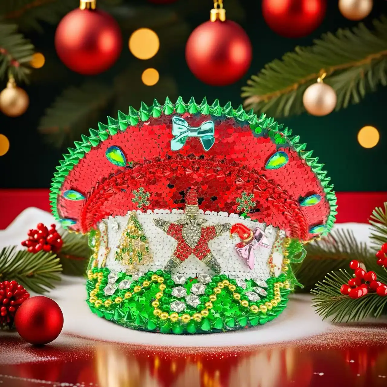 

Шляпа капитана в стиле стимпанк со стразами для Марди Гра, карнавала, рейв-фестивалей, аксессуары и праздничная шапка для женщин и мужчин