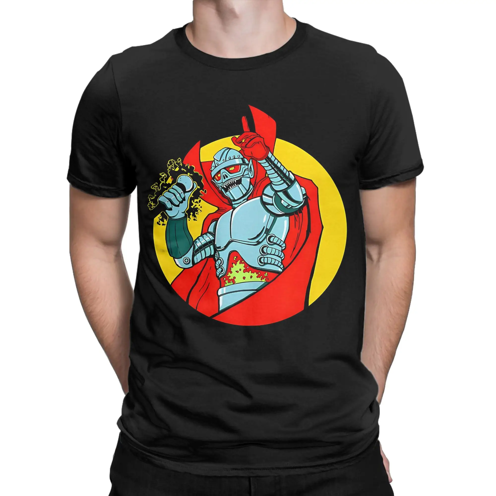 Vintage Hip Hop Classic Czarface Band Graphic 100% Cotton T-Shirt Tees Tops For Men